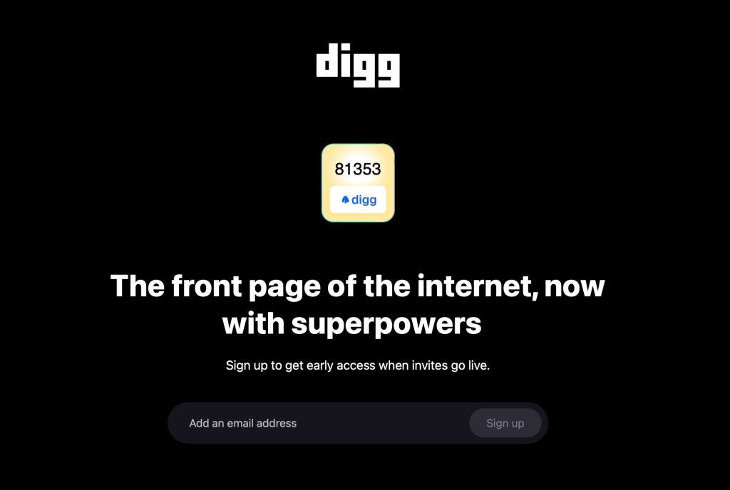 Digg.com is Back: The Reboot We Didn’t Know We Needed